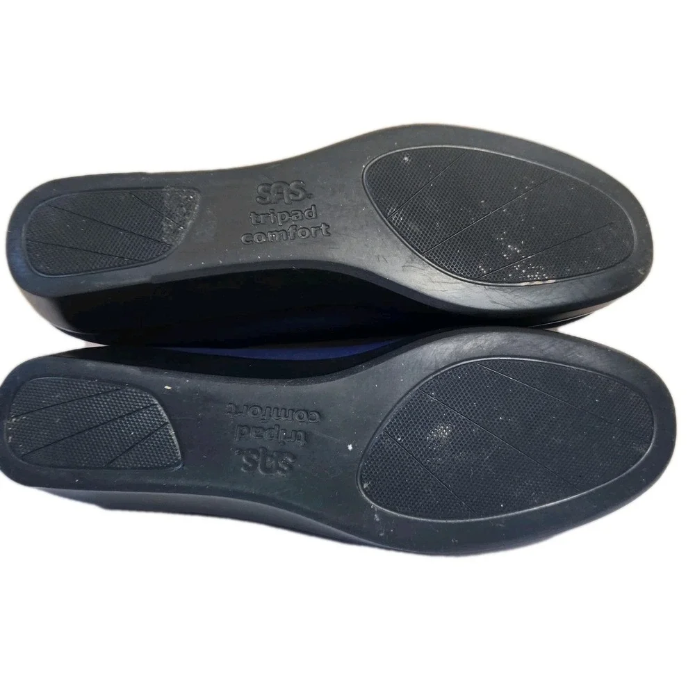 SAS Womans Tripad Comfort Wedge Loafer Blue Microfiber‎ Slip On Shoe Size 9.5 N